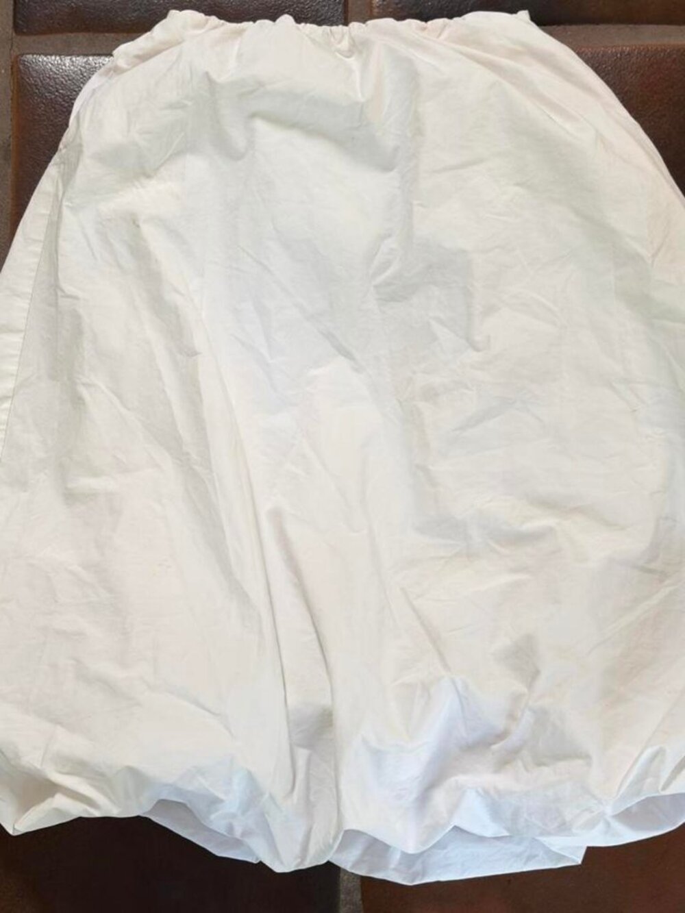 Zara White Bubble Bloomer Skirt Shorts Size S